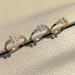 Tiffany Doube T Rings