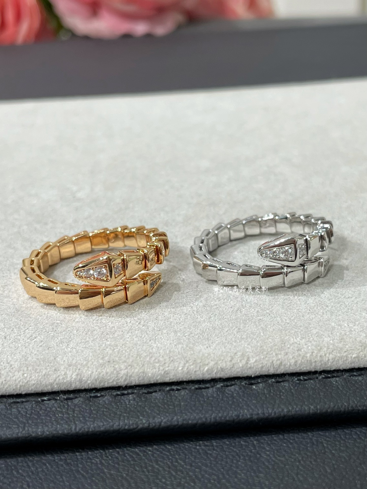 Bvlgari Diamond Head Serpenti Viper Ring - Image 3
