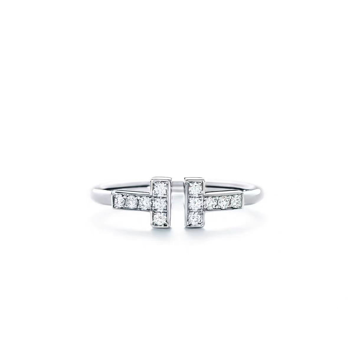 Tiffany Doube T Rings - Image 8