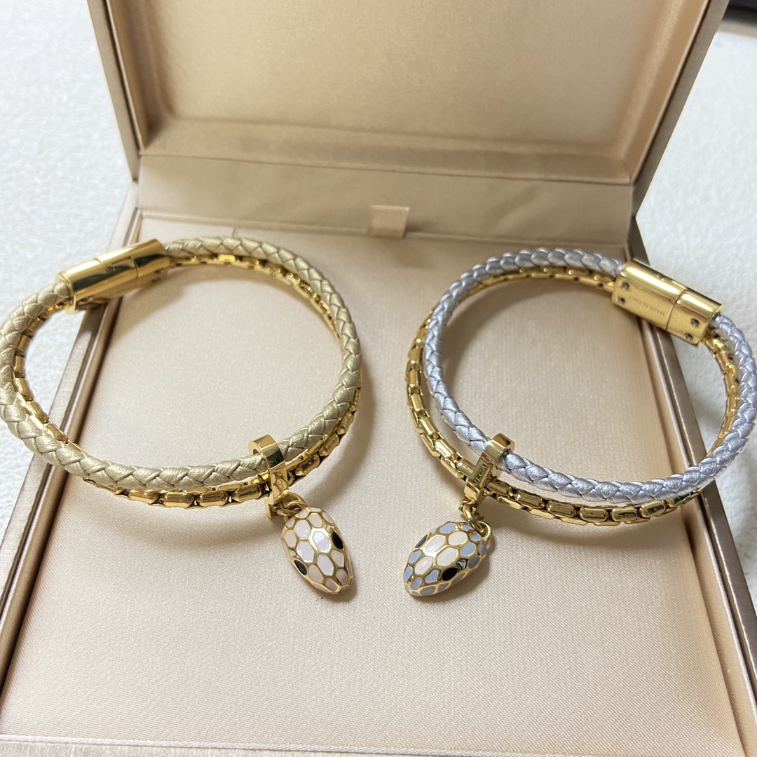 Bvlgari Serpenti Forever Leather Bracelet - Image 6