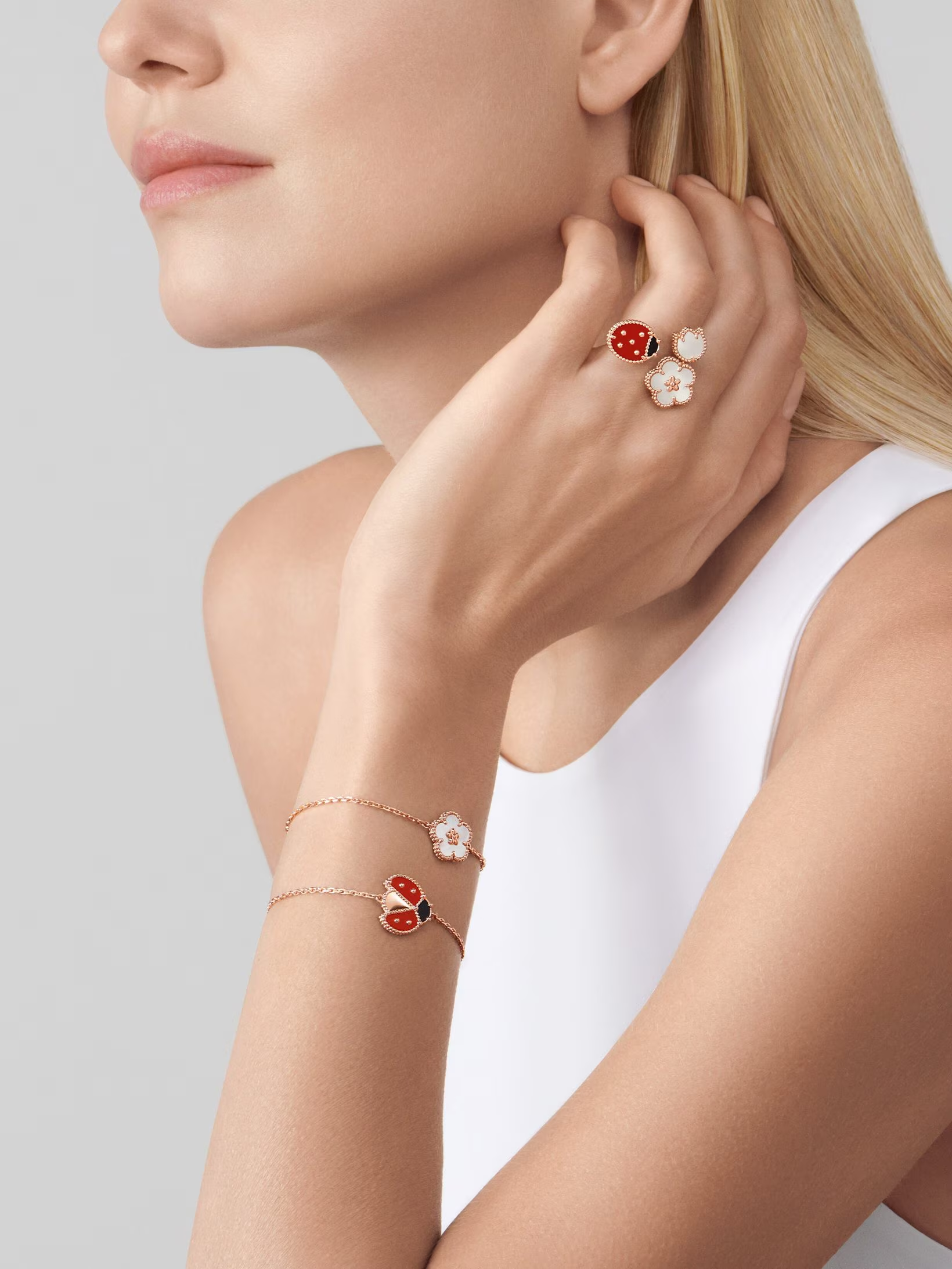 VCA Lucky Spring Earrings Bracelet Necklace - Image 10