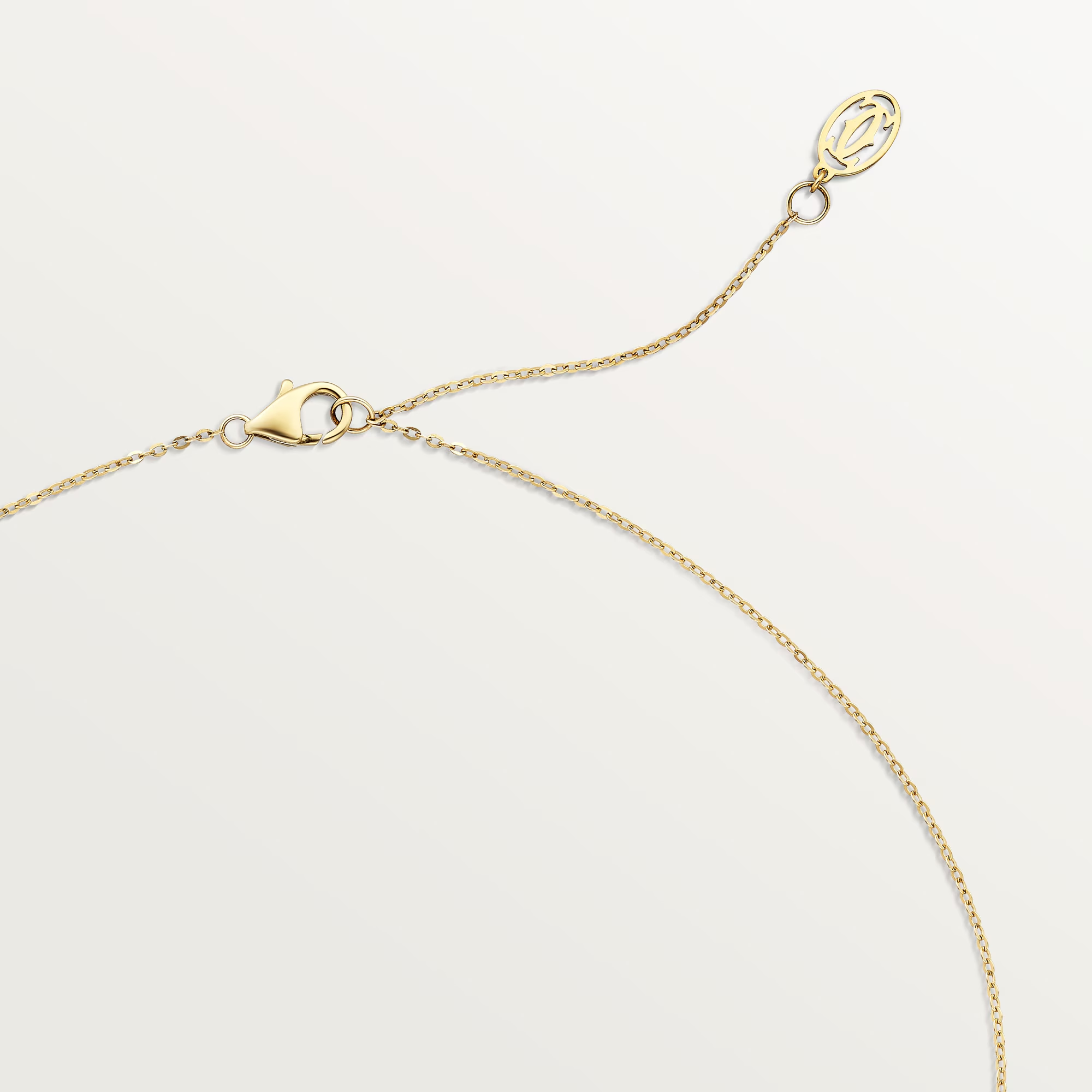 Cartier Full Diamond Paved Trinity Pendant Necklace - Image 9