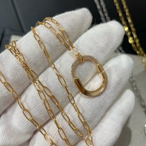 Tiffany Long Lock Pendant Necklace