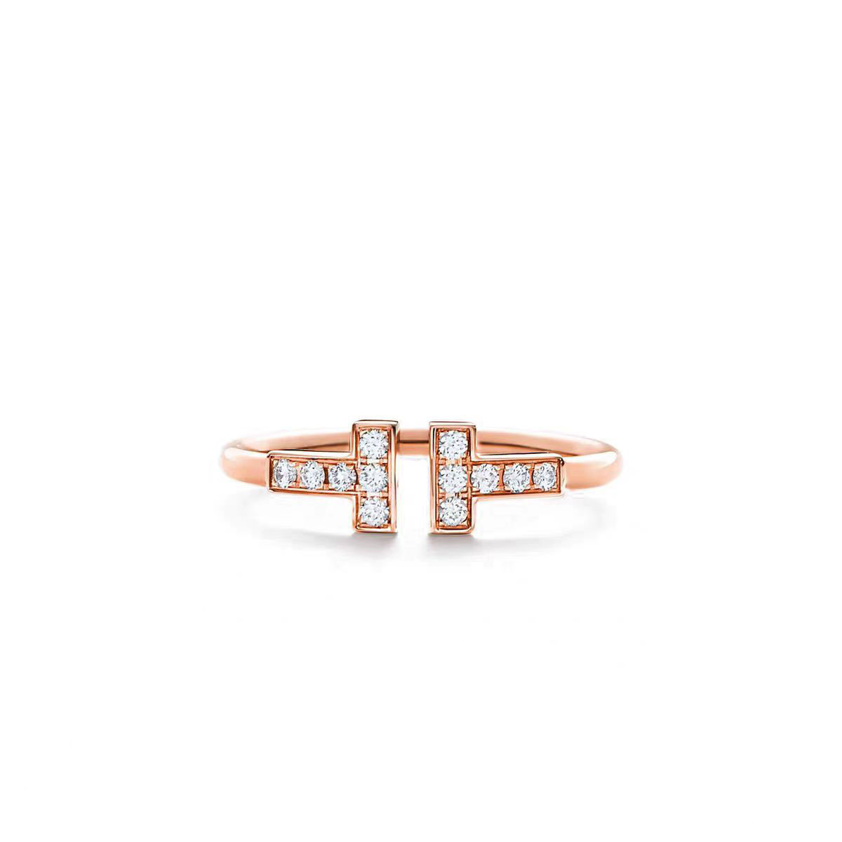 Tiffany Doube T Rings - Image 10