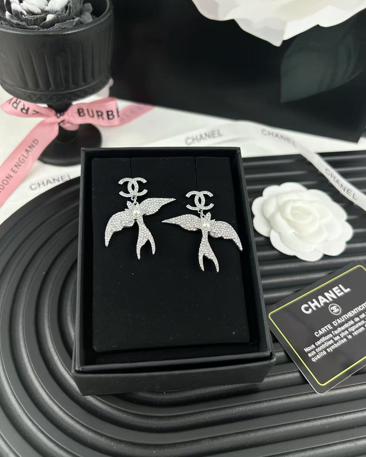 Chanel Fly Bird Earrings