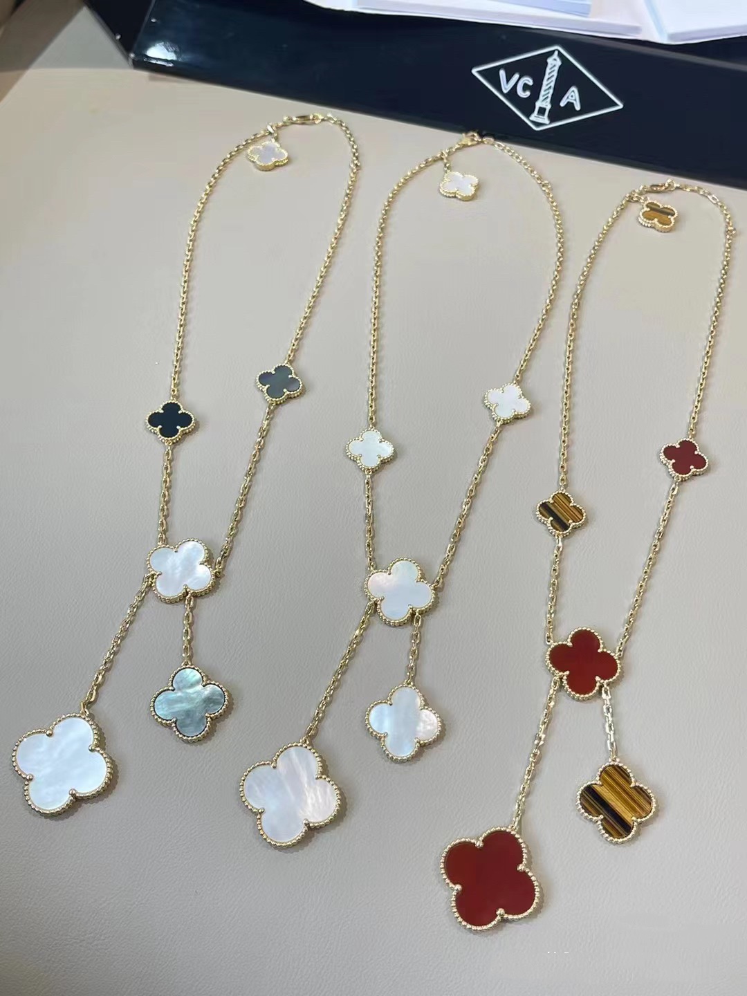 VCA Clover Magic Alhambra Necklace, 6 Motifs