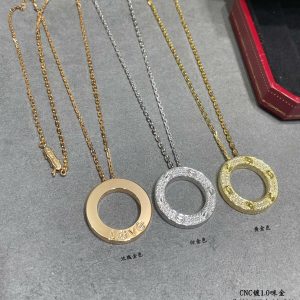 Cartier Diamond Paved LEVE LOVE Pendant Necklace