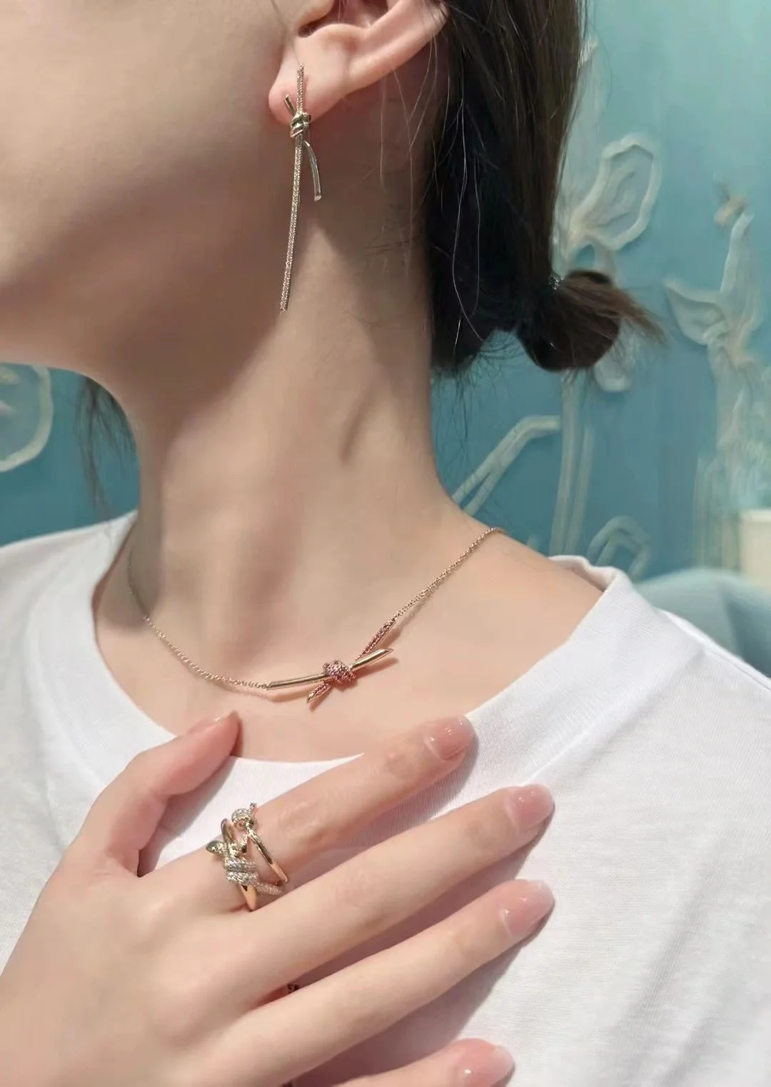 Tiffany Knot Pendant Necklace - Image 6