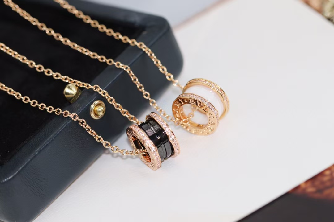 Bvlgari B.zero1 Necklace - Ceramic & Diamond - Image 3