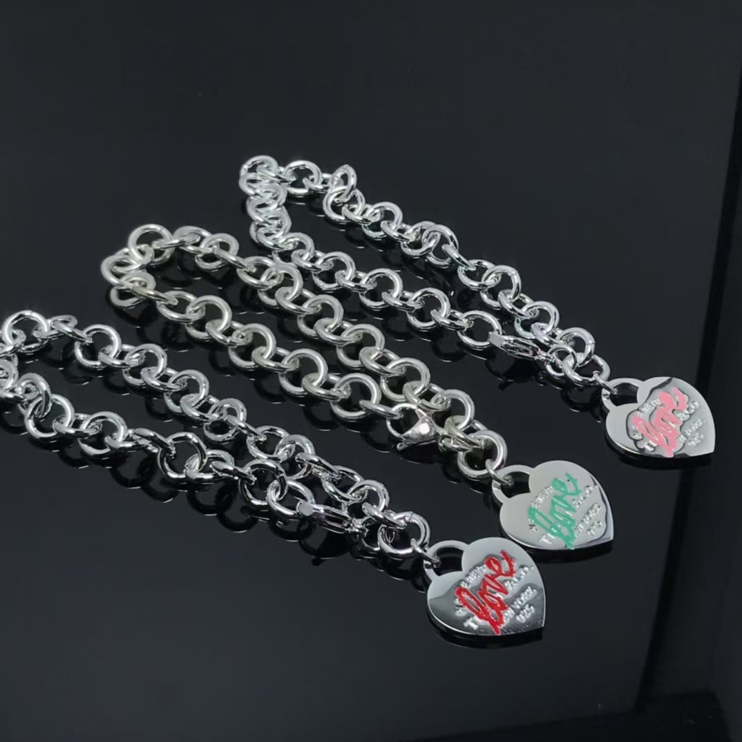 Tiffany Heart Tag Charm Chain Bracelet - Image 4
