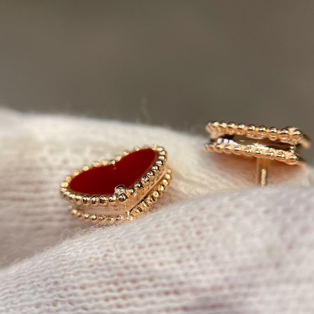 VCA Heart Stud Earrings - Image 4