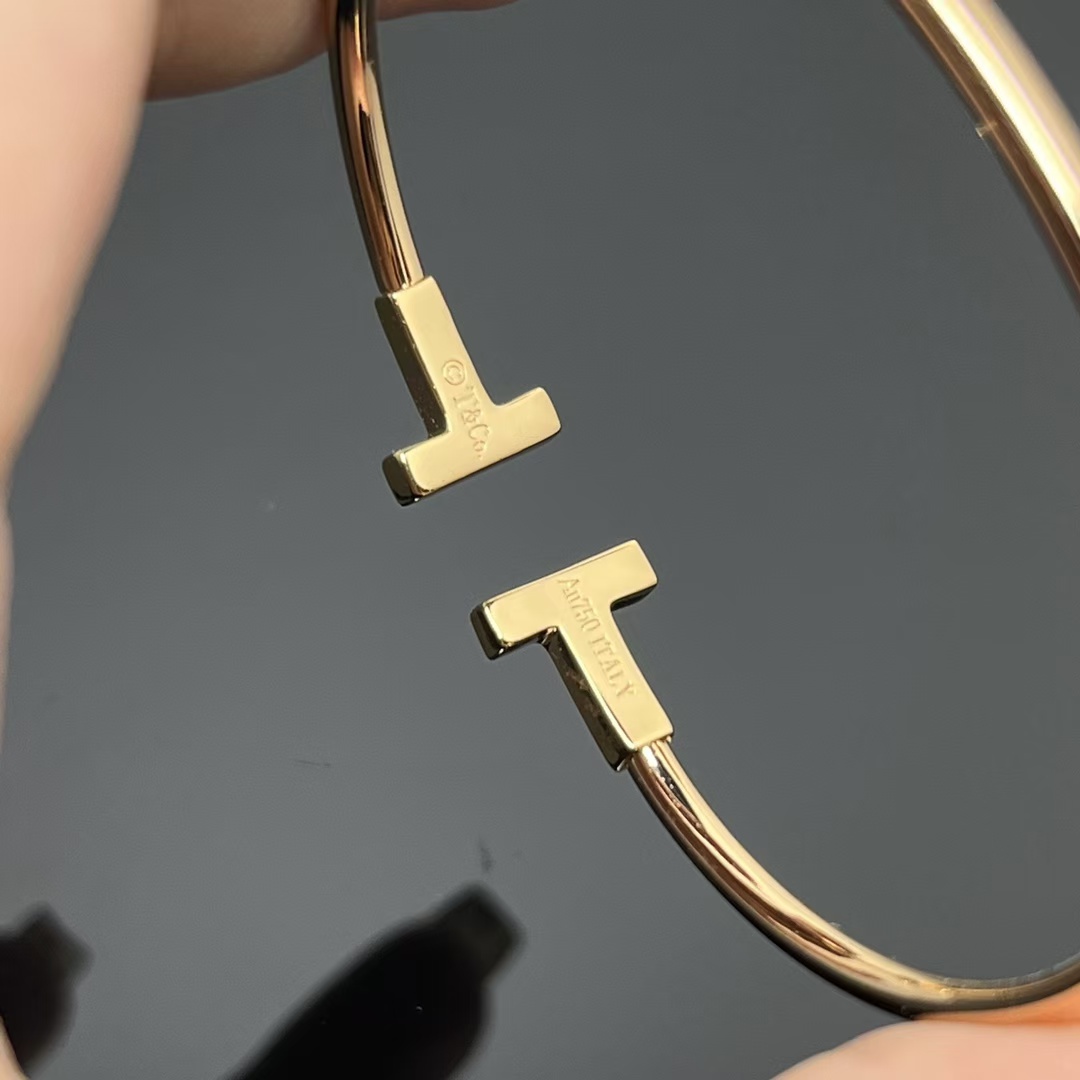 Tiffany Double T Bangle Bracelet - Image 4