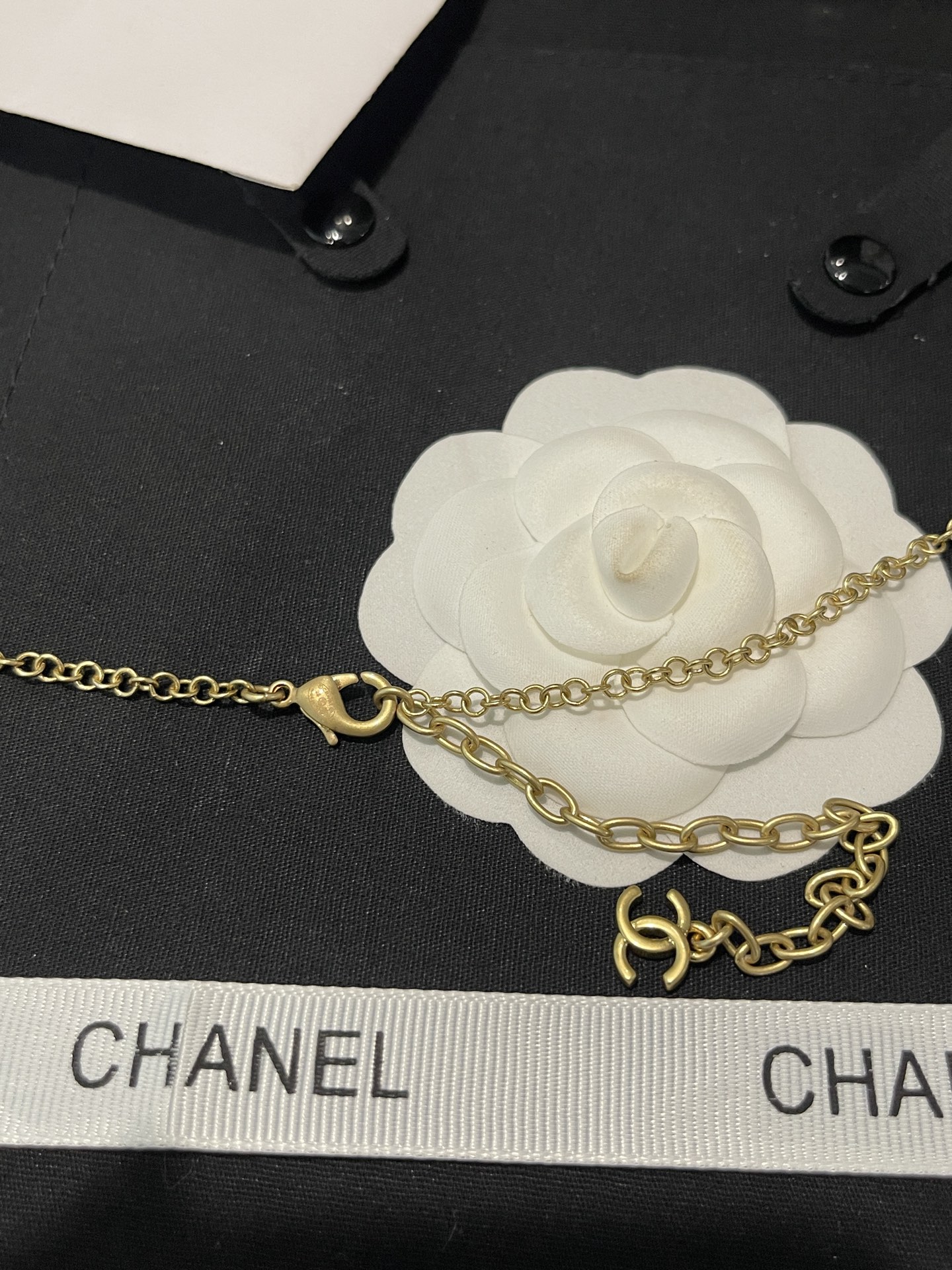 Chanel Bowknot Sweater Chain Foldable Double-Layer Long Necklace - Image 7
