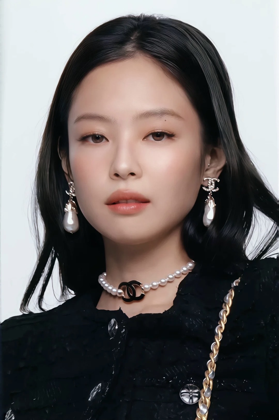 Chanel Vintage Baroque Pearl Dangle Earrings - Image 4