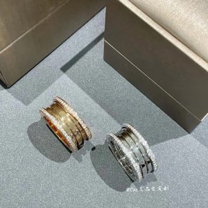 Bvlgari Demi-pave Diamonds B.zero1 Ring