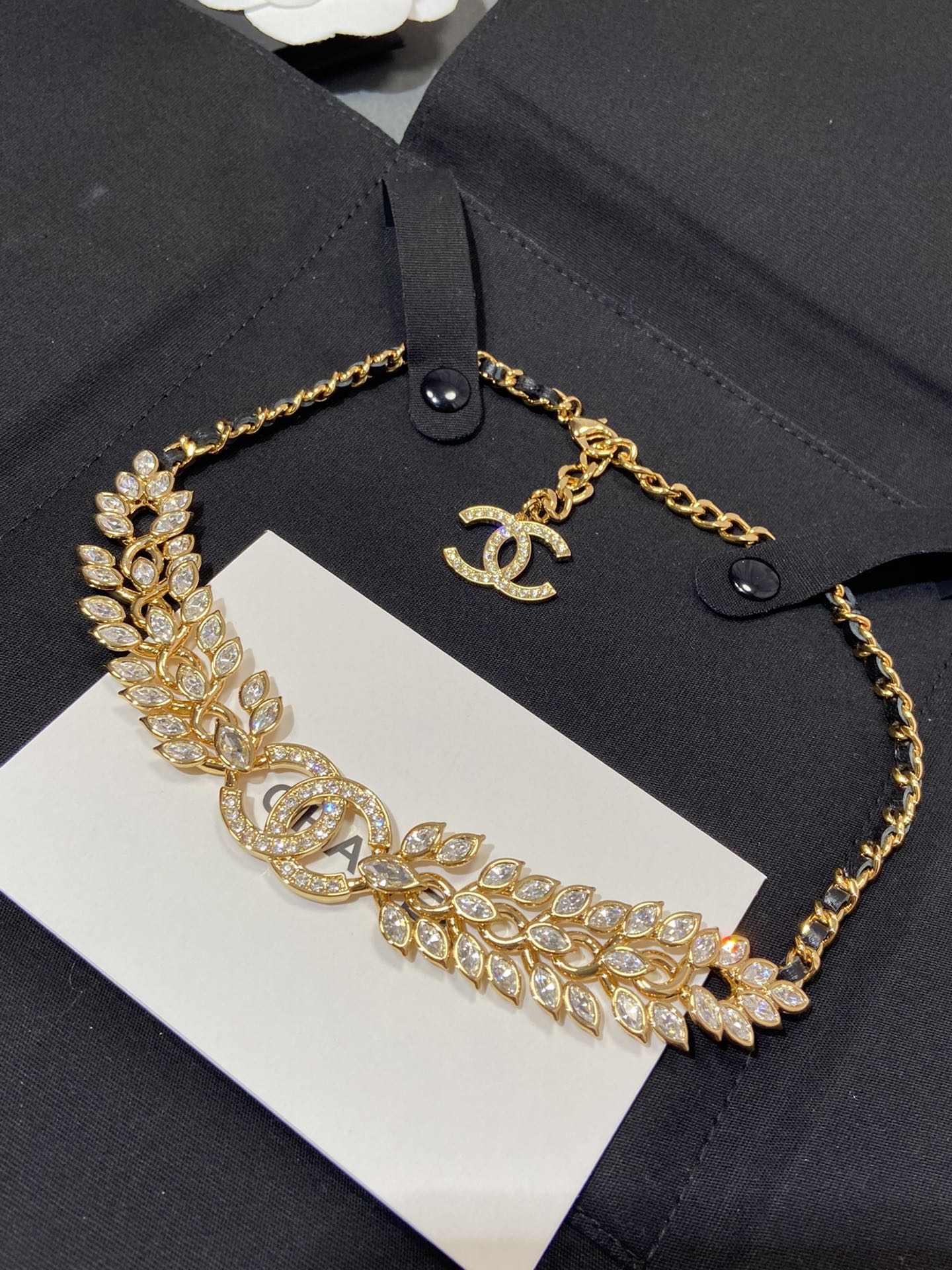 Luxury Chanel Ear of Wheat Necklace - Image 4
