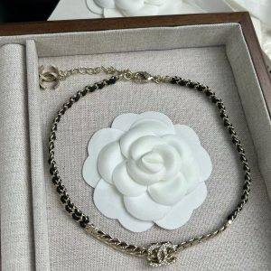 Chanel Leather Choker Necklace