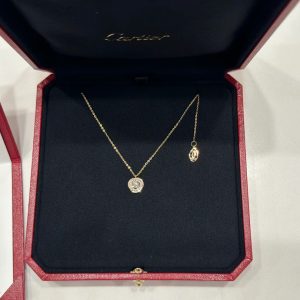 Cartier Full Diamond Paved Trinity Pendant Necklace