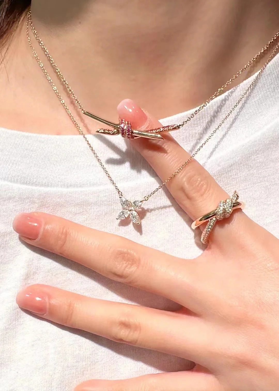 Tiffany Knot Pendant Necklace - Image 7