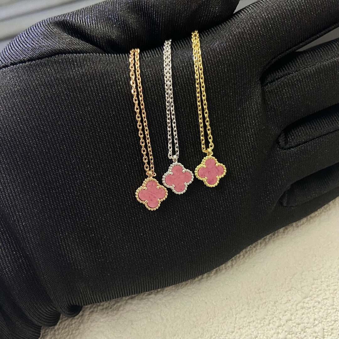 VCA Pink Sweet Alhambra Pendant Necklace, 1 Motif