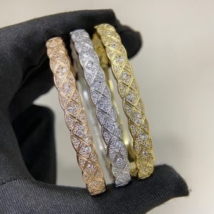 Chanel Coco Crush Full Diamond Paved Bracelet Bangle