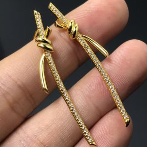 Tiffany Knot Drop Earrings