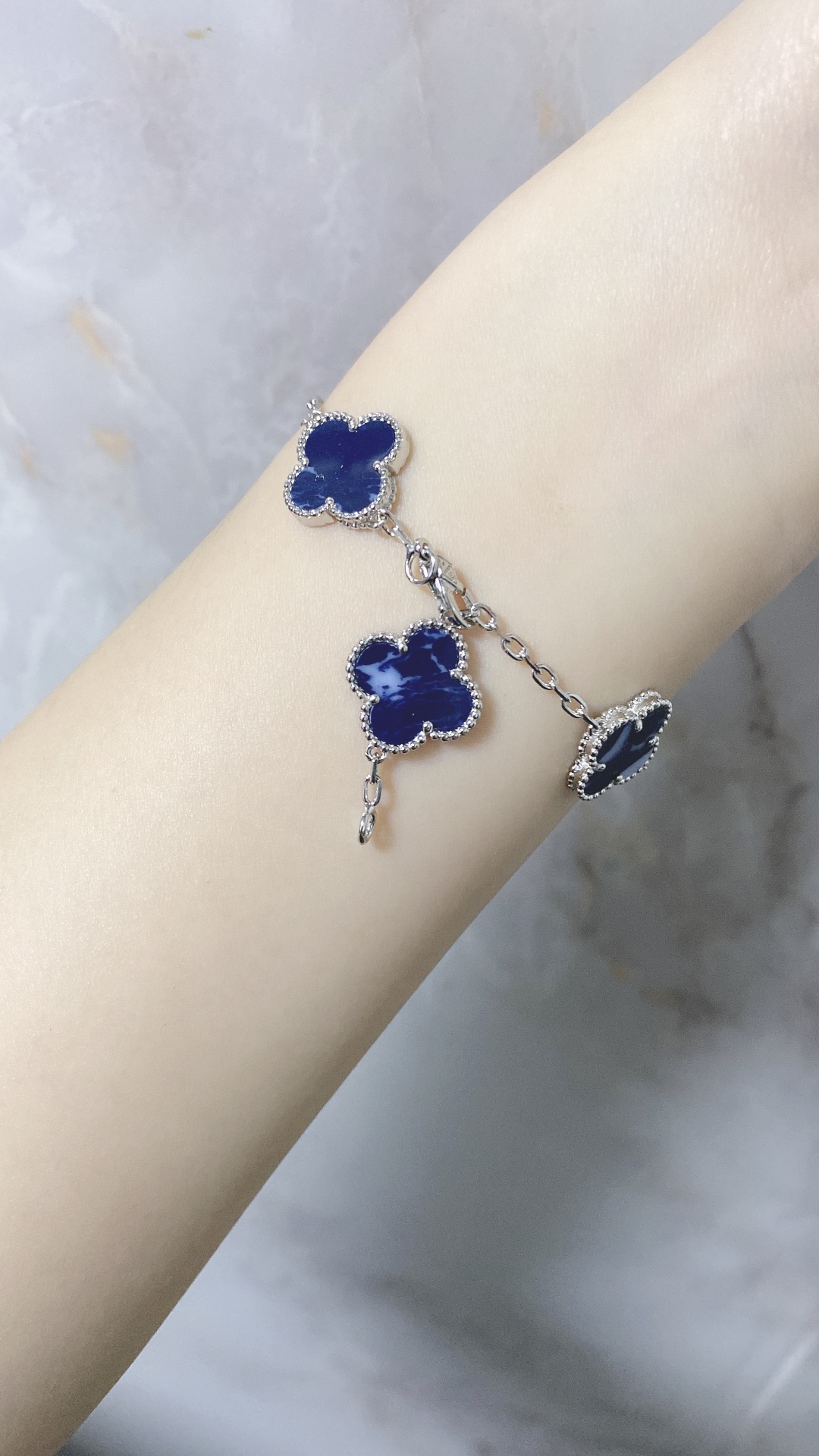 VCA Pietersite Vintage Alhambra Bracelet, 5 Motifs - Image 10