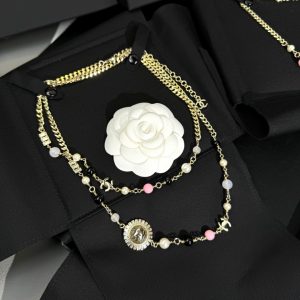 Chanel Sun Flower Pendant Long Necklace