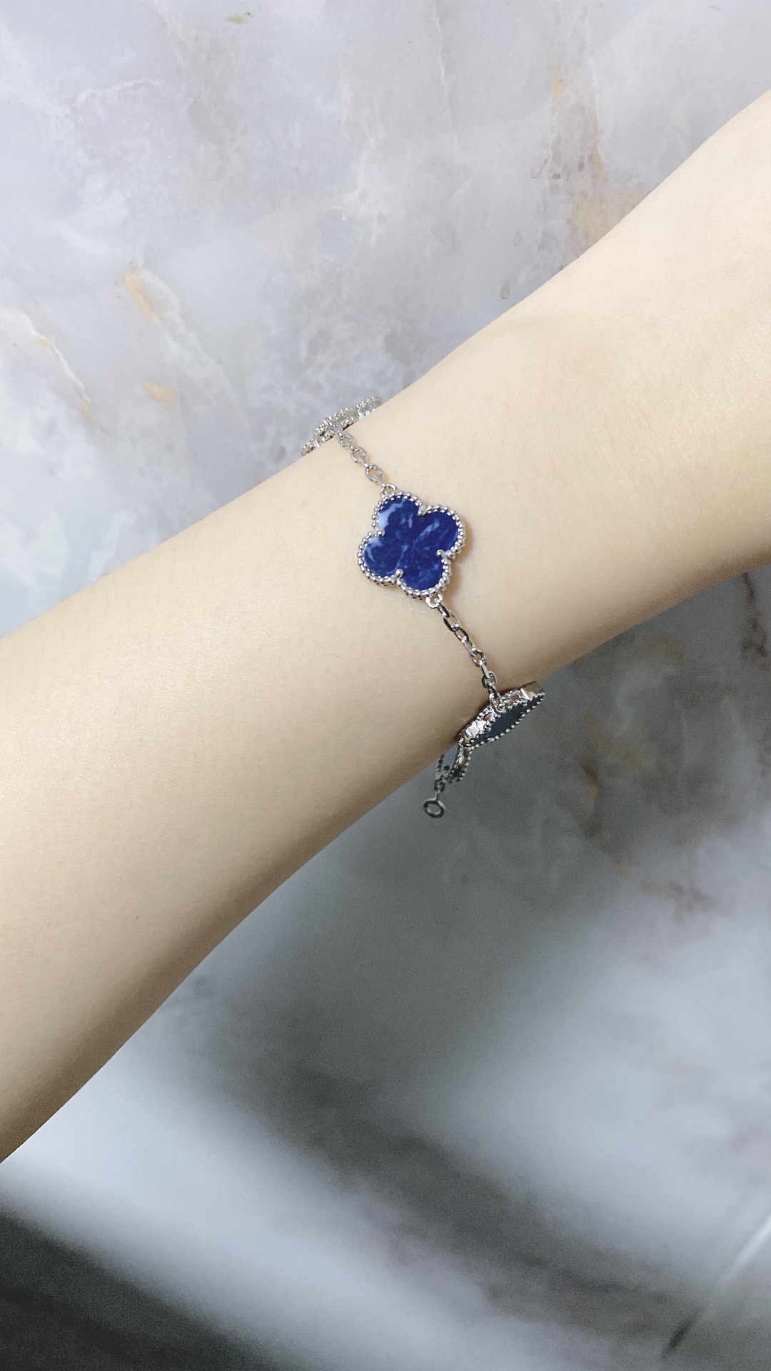 VCA Pietersite Vintage Alhambra Bracelet, 5 Motifs - Image 8