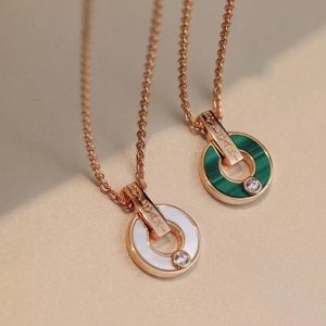 Dupe Bvlgari Bvlgari Bracelet Necklace with Mother of Pearl or Malachite