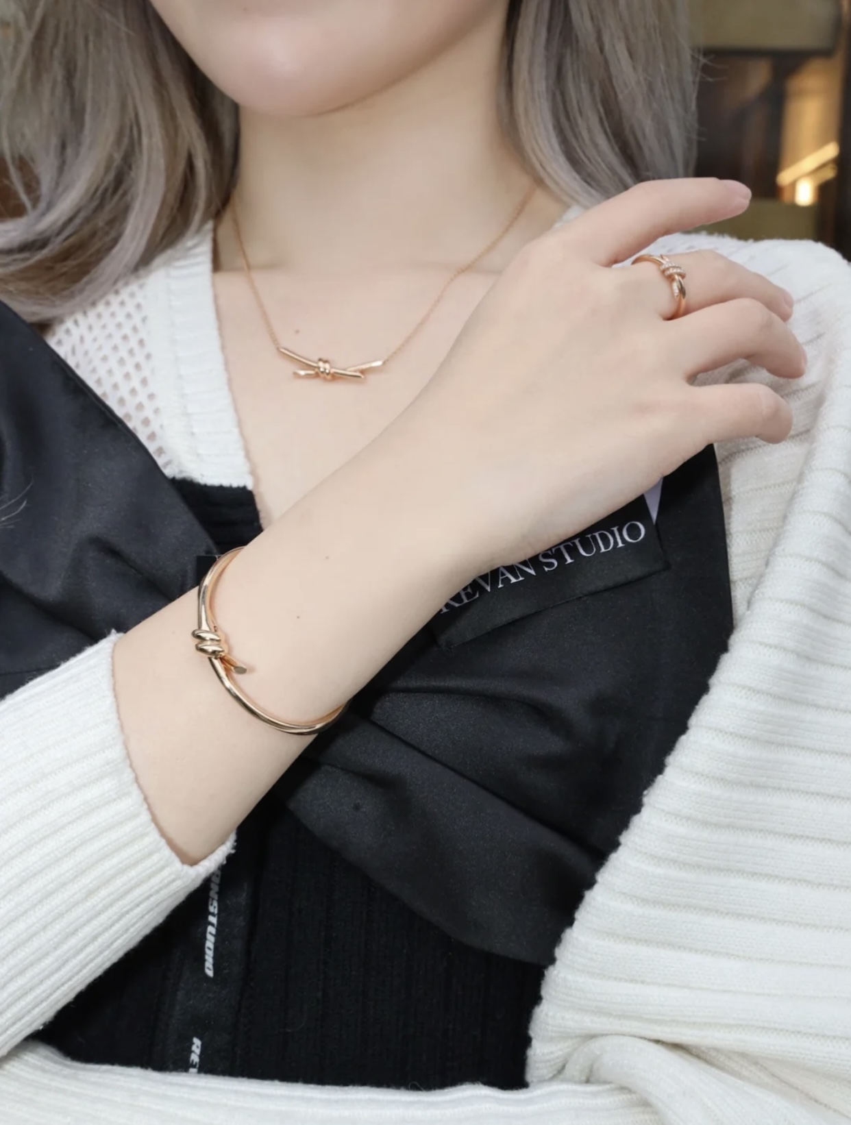 Tiffany Knot Bangle Bracelet - Image 5