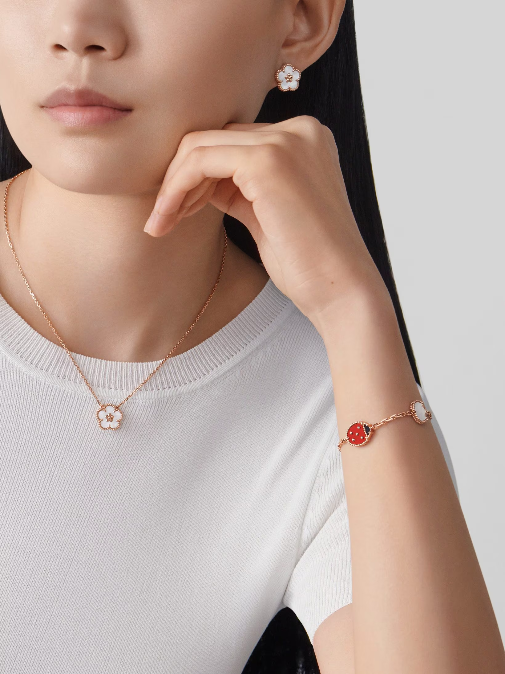 VCA Lucky Spring Earrings Bracelet Necklace - Image 11
