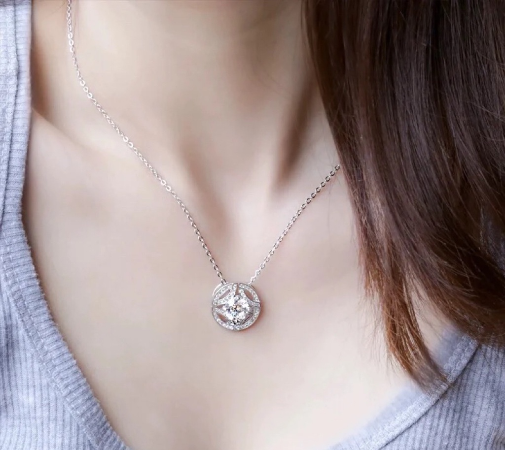 Cartier Hollow Round Pendant Necklace - Image 6
