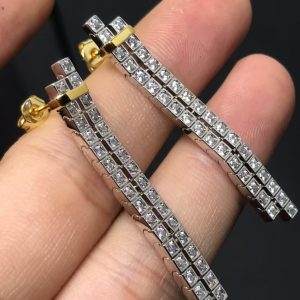 Tiffany Edge Drop Earrings