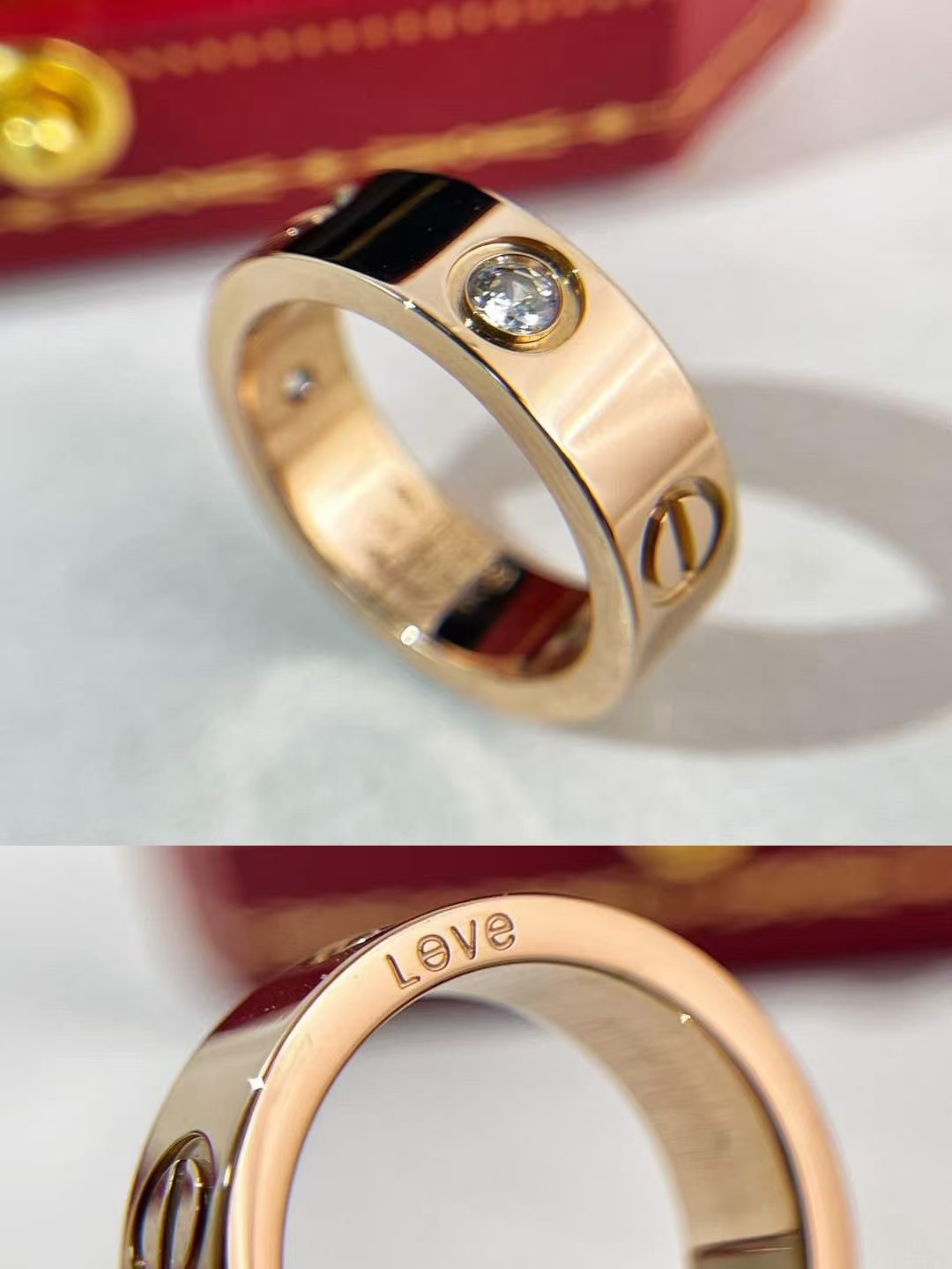 Cartier LOVE LEVE Ring - Image 8