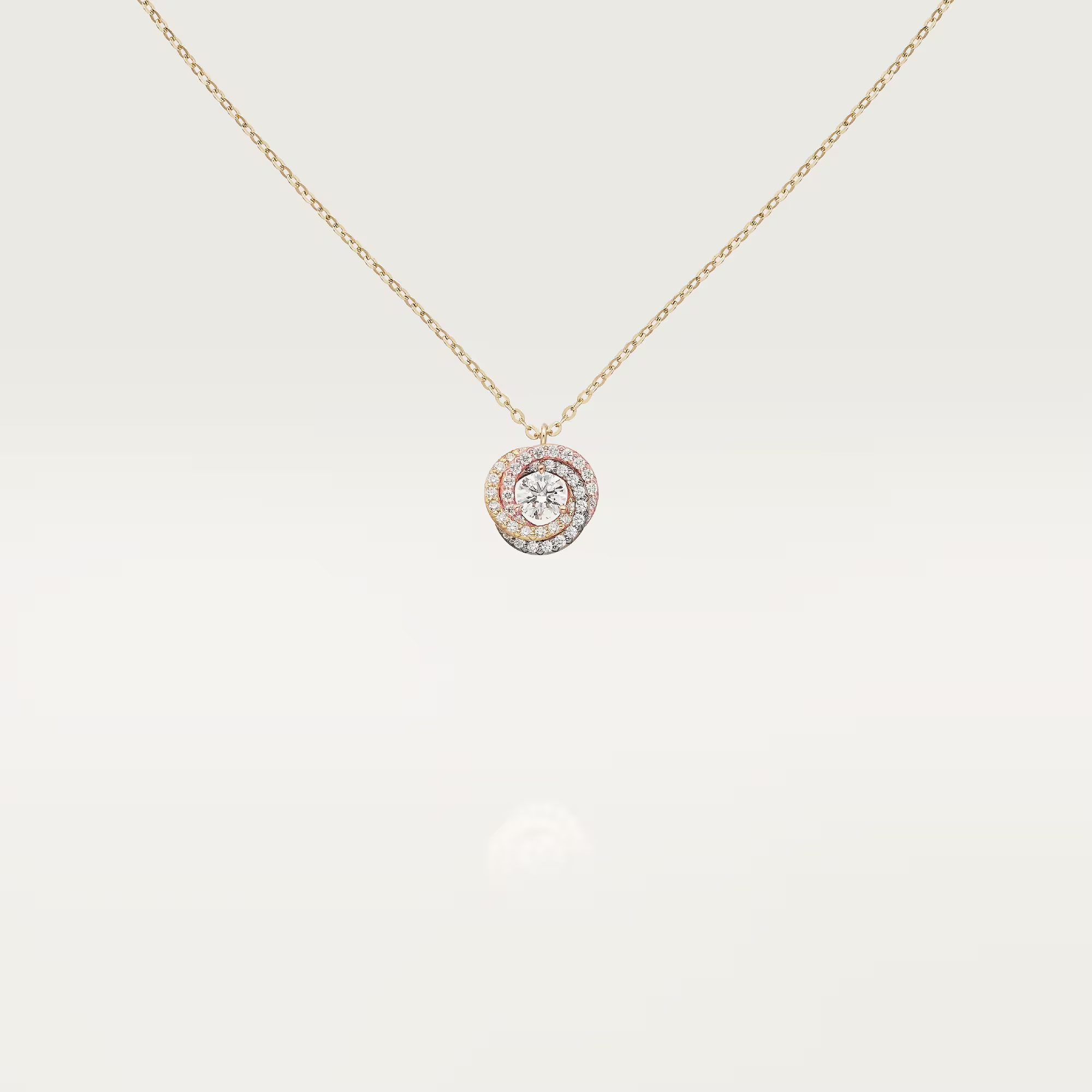 Cartier Full Diamond Paved Trinity Pendant Necklace - Image 8
