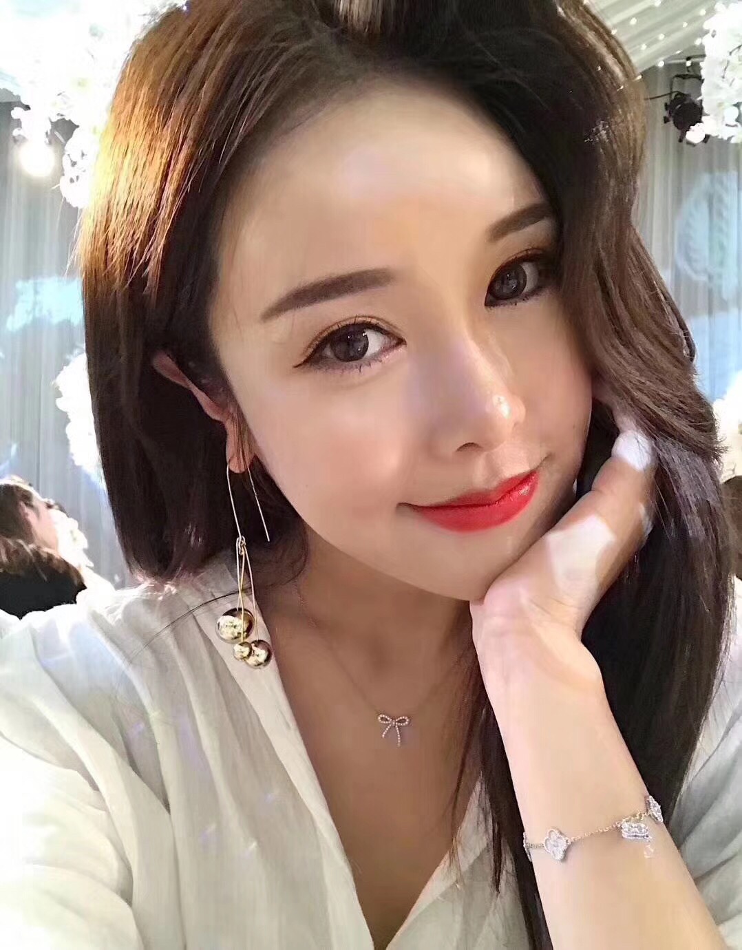 Tiffany Mini Full Diamond Bow Pendant Necklace - Image 4
