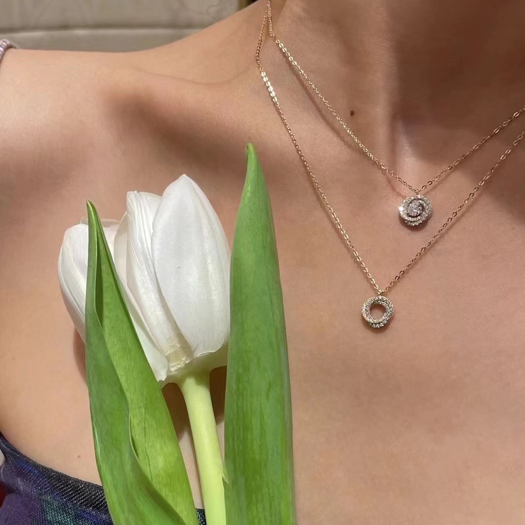 Cartier Full Diamond Paved Trinity Pendant Necklace - Image 4
