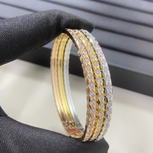 Chanel Coco Crush Full Diamond Paved Bangle Bracelet - Narrow Version