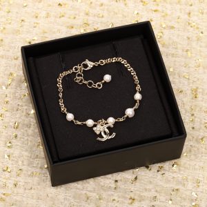 Chanel Light Gold Chain Little Flower CC Bracelet