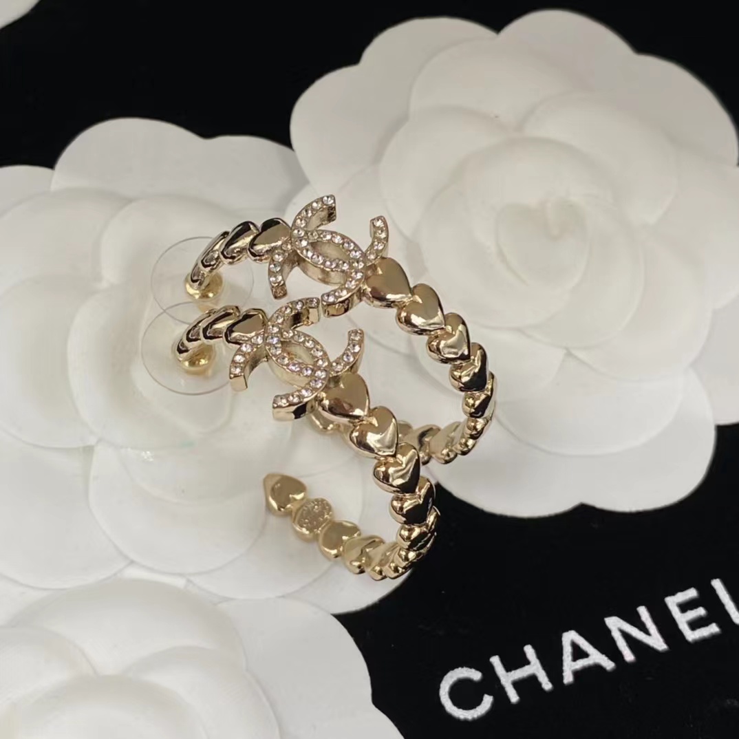 Chanel C Shape Earrings - Image 2