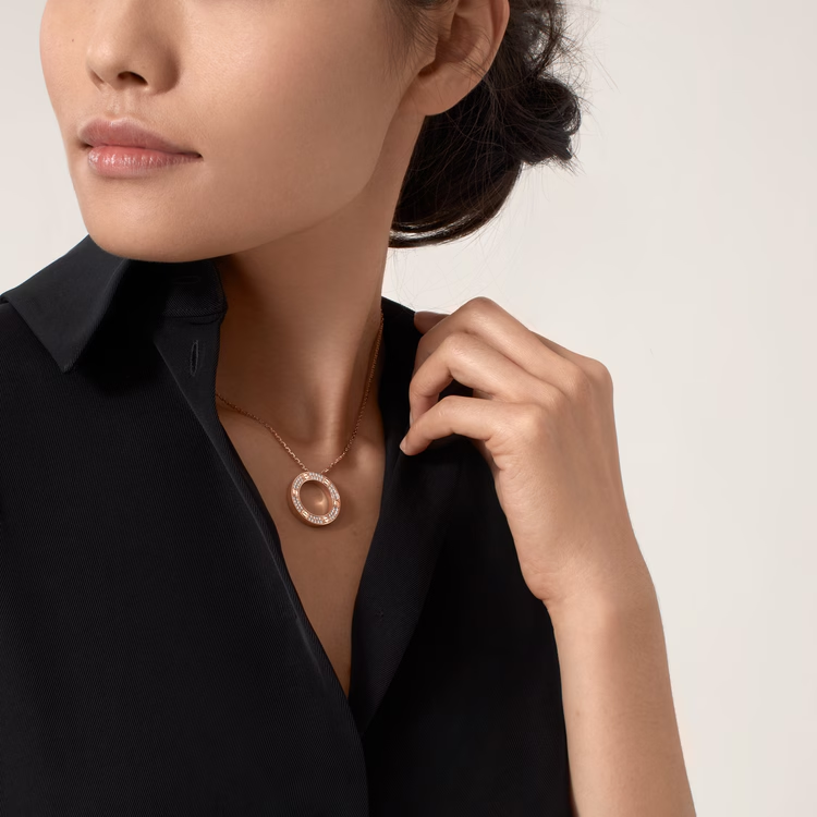 Cartier Diamond Paved LEVE LOVE Pendant Necklace - Image 6