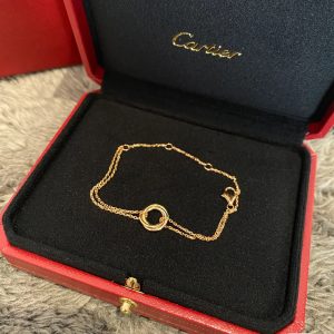 Cartier No Diamond Trinity Chain Bracelet