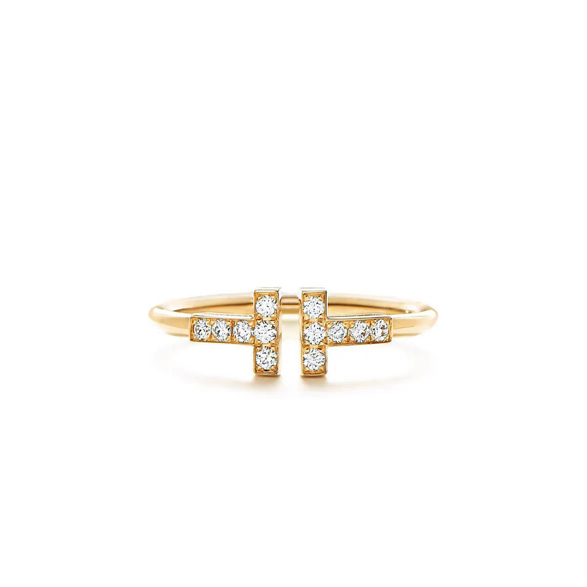 Tiffany Doube T Rings - Image 9