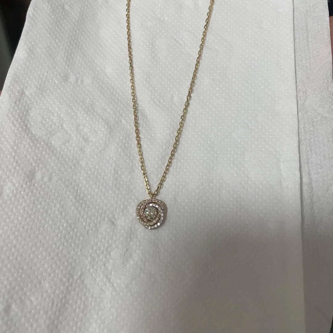 Cartier Full Diamond Paved Trinity Pendant Necklace - Image 11