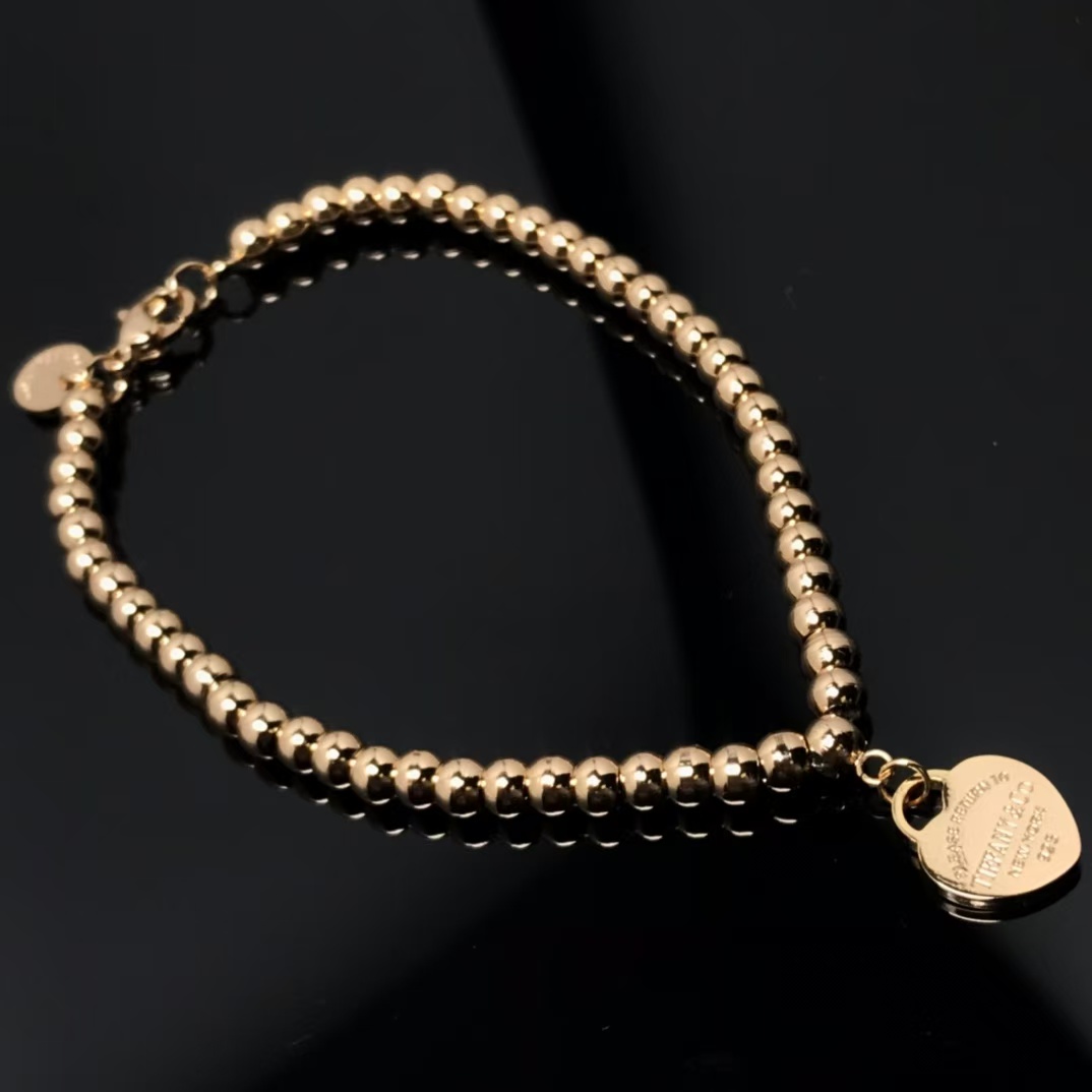 Tiffany Heart Tag Bead Bracelet - Image 2