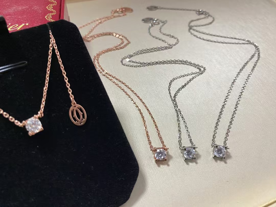 Cartier Diamond Pendant Necklace - Image 5