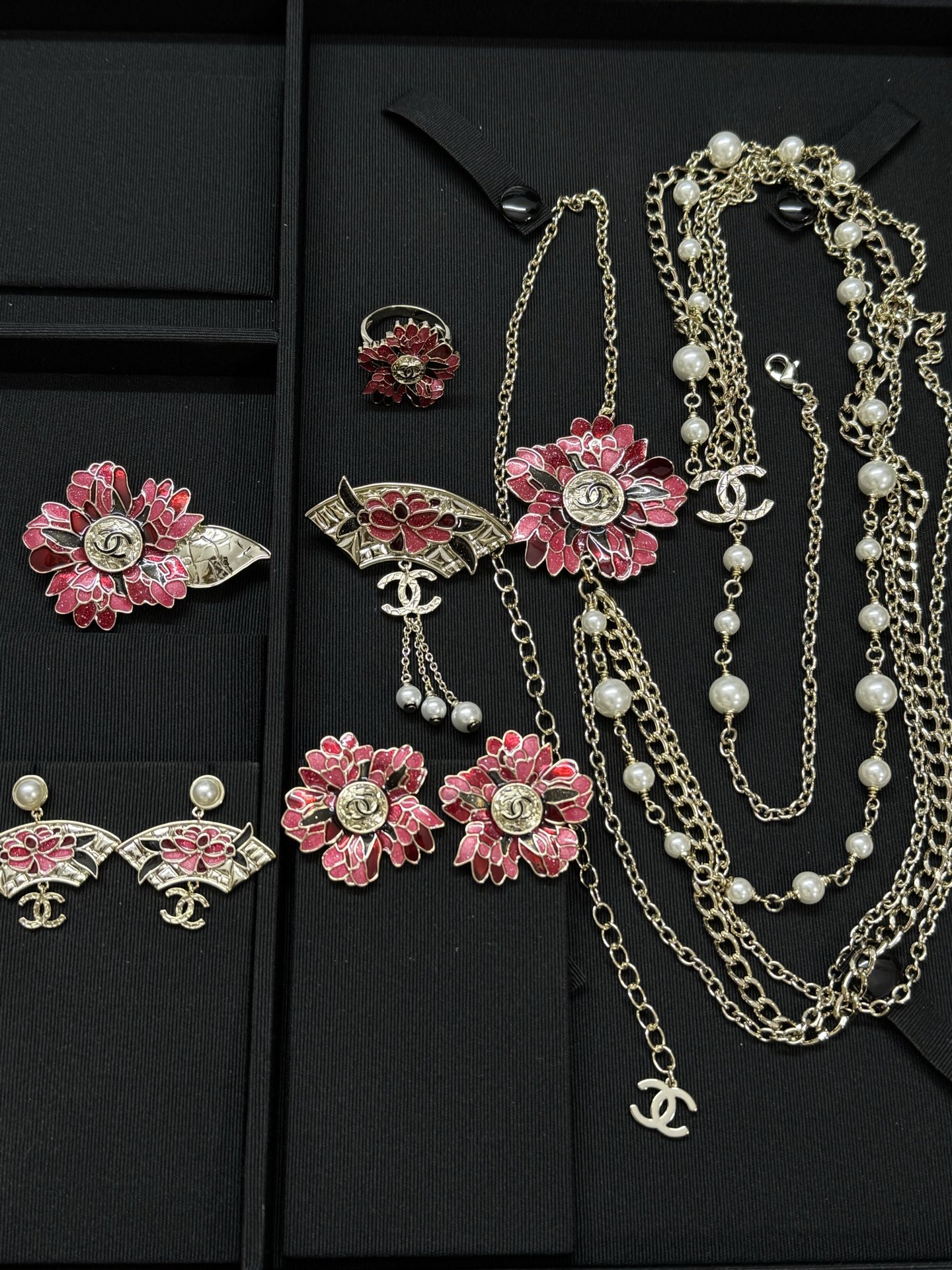 Chanel Flower Multiple Layers Sweater Necklace - Image 6