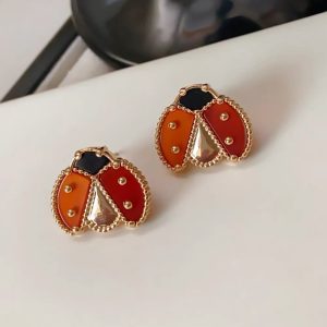 VCA Lucky Spring Ladybug Earrings