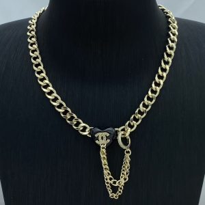 Chanel Funky Gold Chunky Cuban Chain Necklace